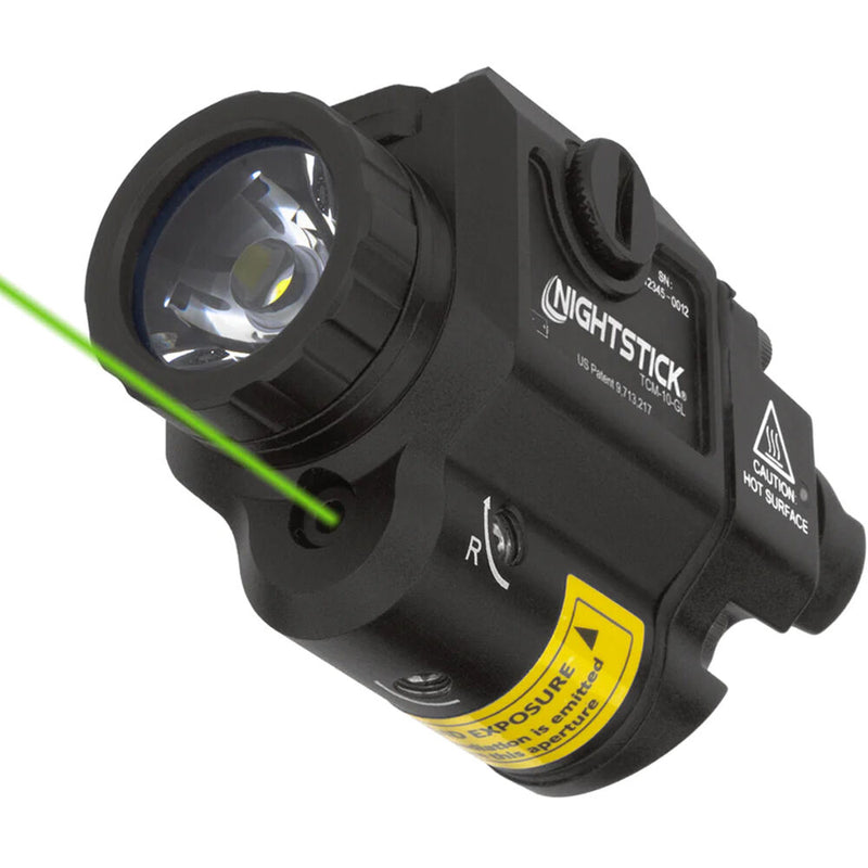 Nightstick TCM-10 Compact Weapon-Mounted Light with Green Laser