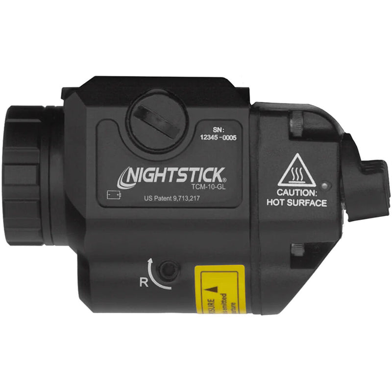 Nightstick TCM-10 Compact Weapon-Mounted Light with Green Laser