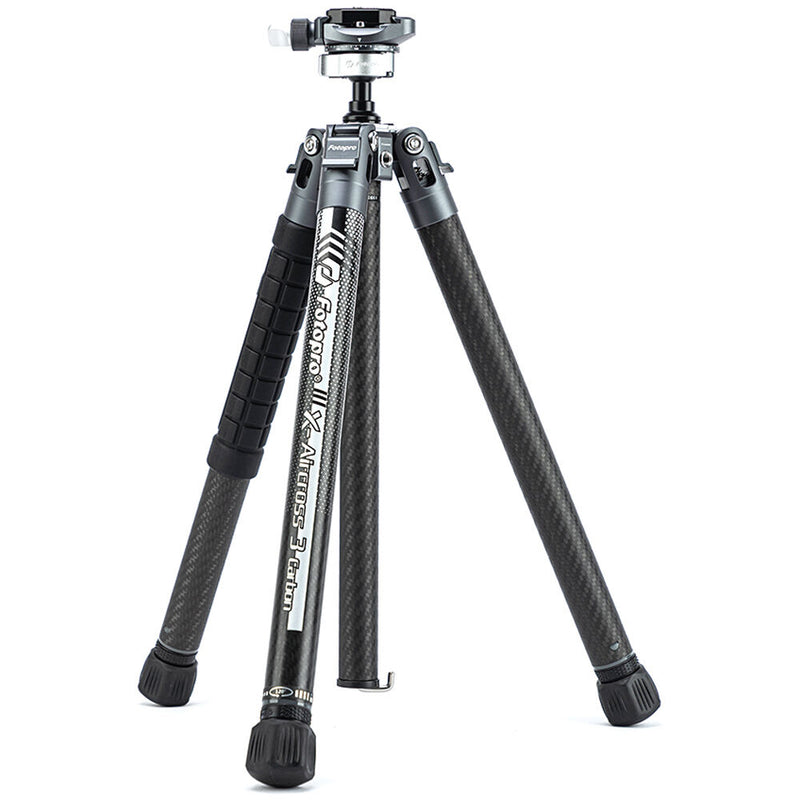 Fotopro X-Aircross 3 Carbon&nbsp;Lite Fiber Travel Tripod with FPH-32Q Ball Head (Slate Gray)