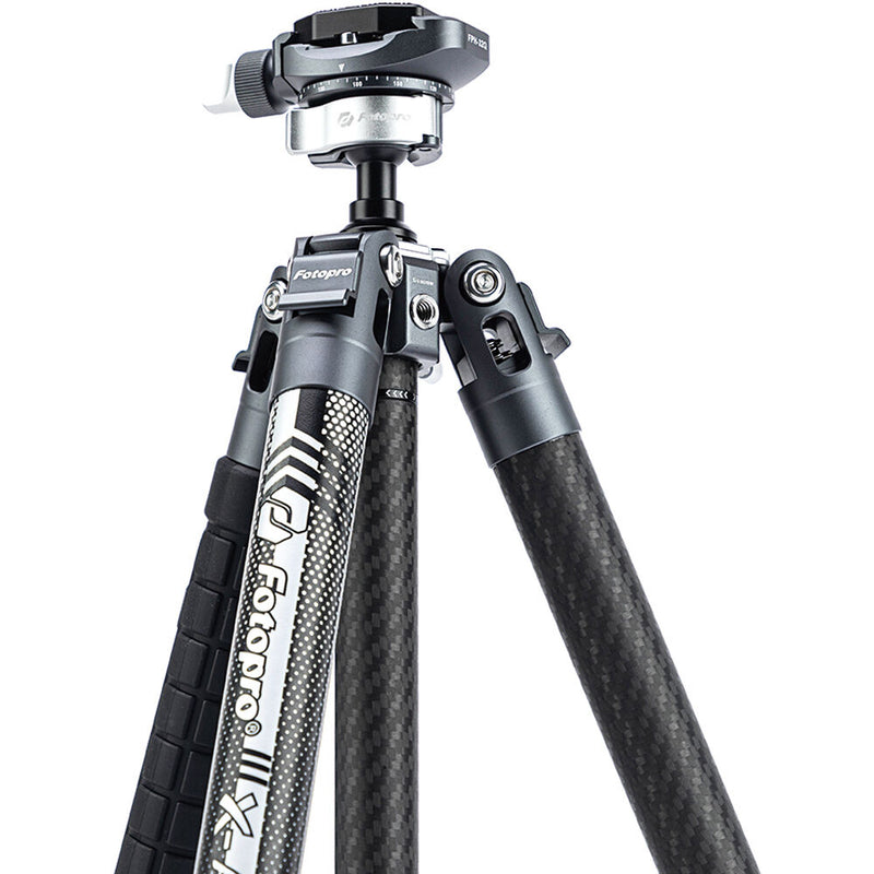 Fotopro X-Aircross 3 Carbon&nbsp;Lite Fiber Travel Tripod with FPH-32Q Ball Head (Slate Gray)