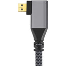 DigitalFoto Solution Limited 4K Left-Angle Micro-HDMI Male to HDMI Female Cable (7.8")
