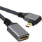 DigitalFoto Solution Limited Right-Angle Standard Micro-HDMI to HDMI Extension Cable (7.9")