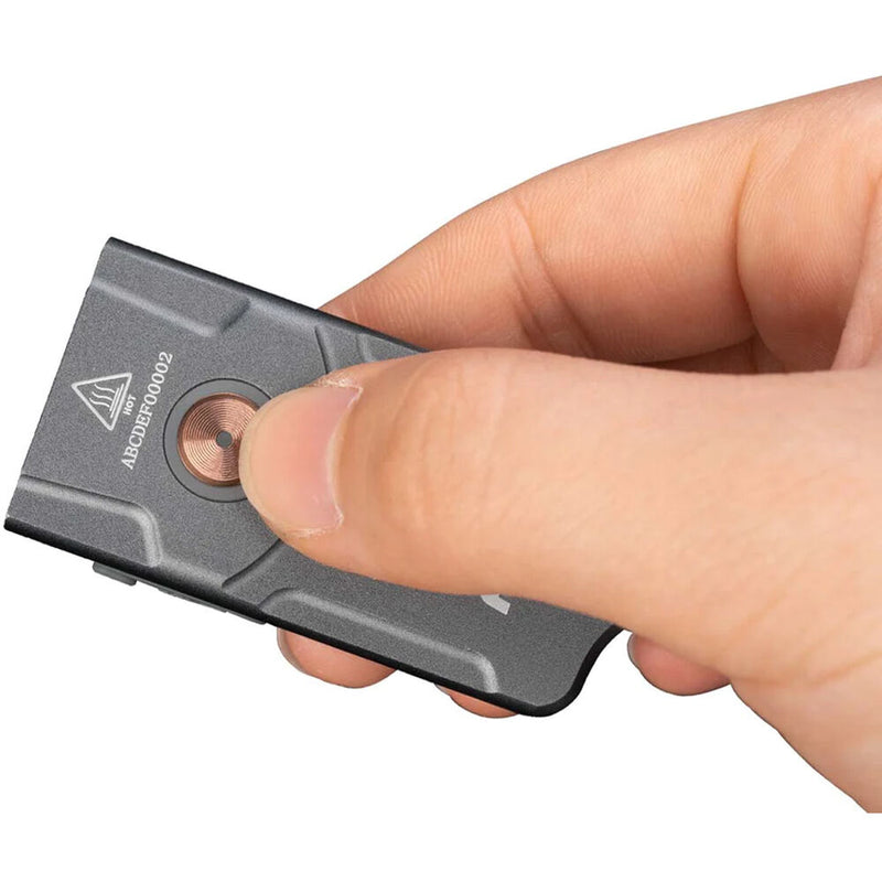 Fenix Flashlight E03R V2.0 Rechargeable Keychain Flashlight (Gray)
