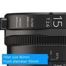 IRIX 15mm T2.6 Cine Lens (Fuji X, Feet)