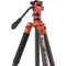 Fotopro X-Aircross 3 Video Carbon Fiber Tripod (Flame Orange)