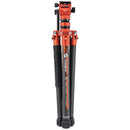 Fotopro X-Aircross 3 Video Carbon Fiber Tripod (Flame Orange)