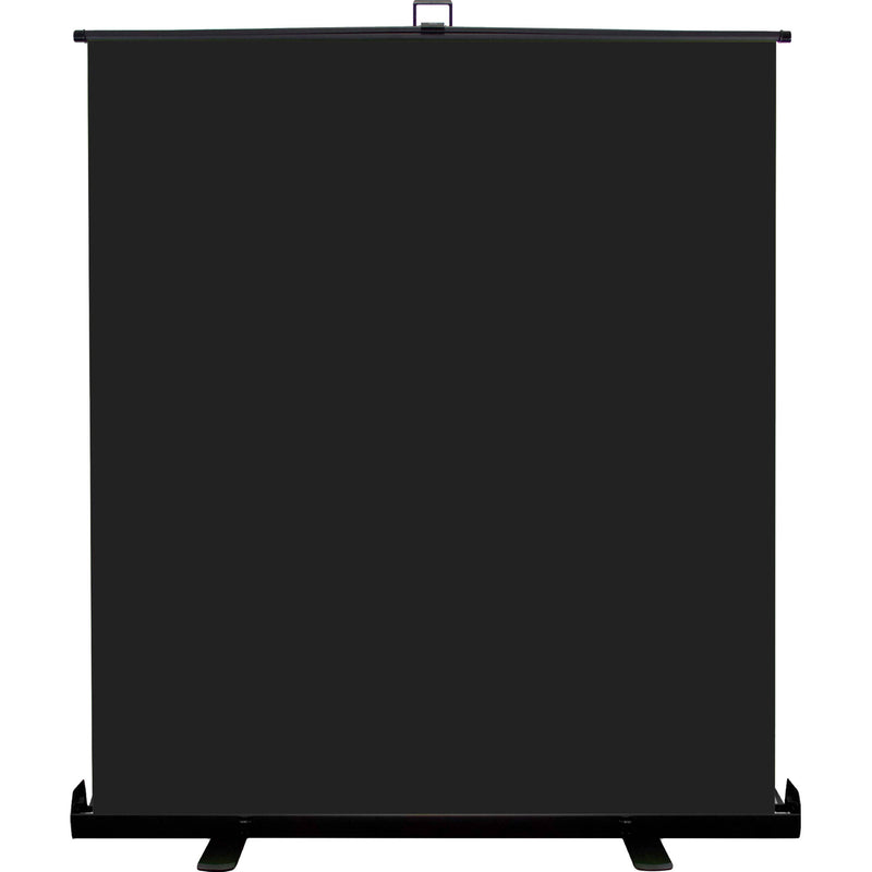 KHOMO GEAR Extra-Large Pull-Up Backdrop Screen (Black, 62 x 77")