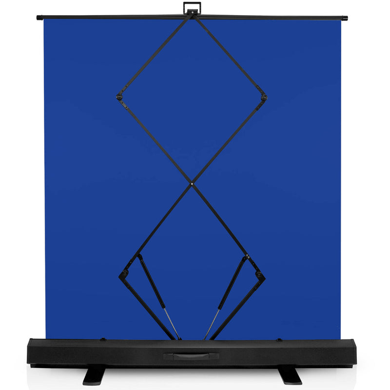 KHOMO GEAR Extra-Large Pull-Up Backdrop Screen (Chroma Blue, 62 x 77")