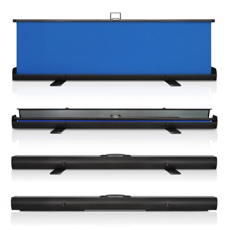 KHOMO GEAR Extra-Large Pull-Up Backdrop Screen (Chroma Blue, 62 x 77")