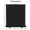 KHOMO GEAR Extra-Large Pull-Up Backdrop Screen (Black, 62 x 77")