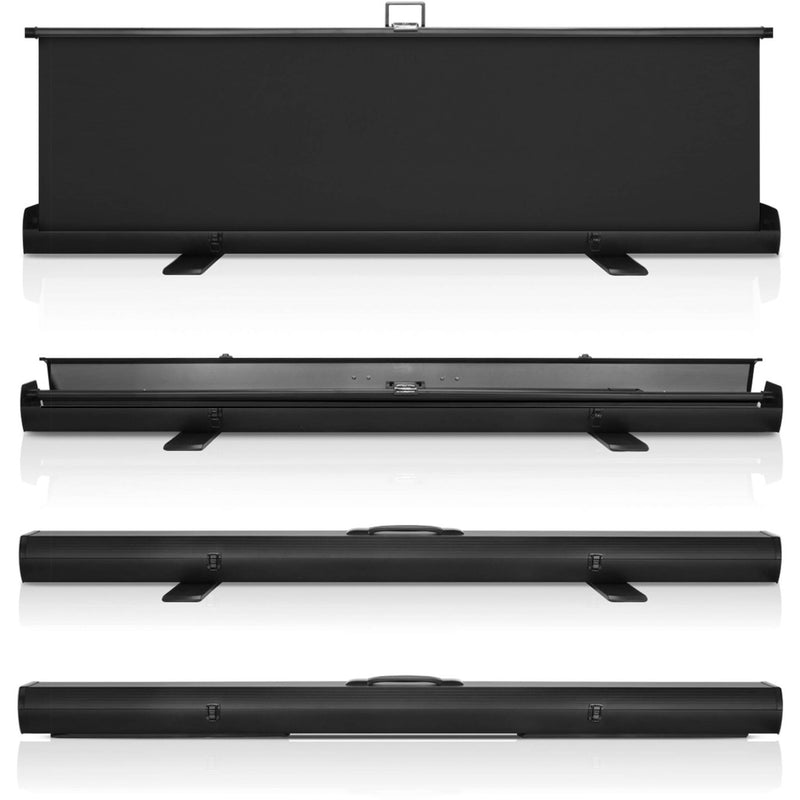 KHOMO GEAR Extra-Large Pull-Up Backdrop Screen (Black, 62 x 77")