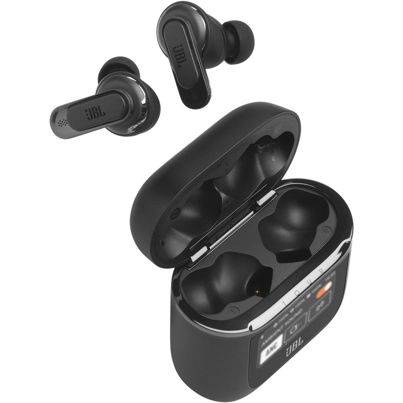 JBL Tour Pro 2 Noise-Canceling True Wireless In-Ear Earbuds with Smart Case (Black)
