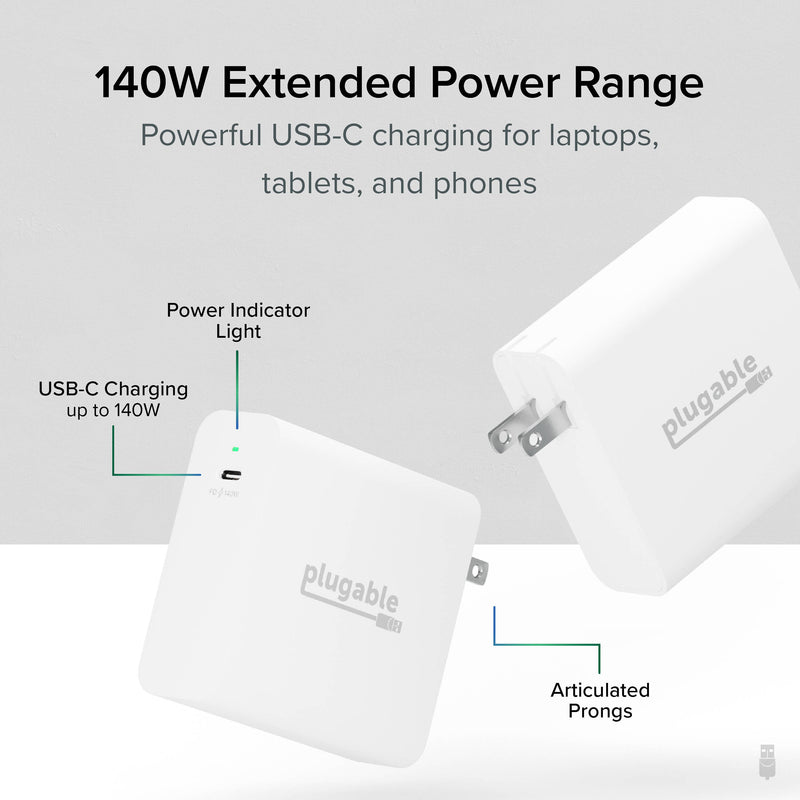 Plugable 140W USB-C GaN Power Adapter