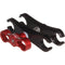 Ultralight Double Cutout Long Course Thread Ball Clamp (Red Knob)