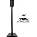 SANUS Fixed-Height Floor Stand for Sonos Era 100 Speakers (Black, Pair)
