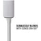 SANUS Fixed-Height Floor Stand for Sonos Era 100 Speakers (White, Single)