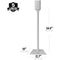 SANUS Fixed-Height Floor Stand for Sonos Era 100 Speakers (White, Single)