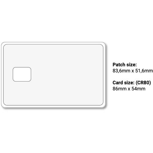 Matica Clear Patch Laminate with Chip Cut-Out for MC-L & MC-L2 Laminator (0.5 mil, 500 Prints)