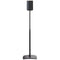 SANUS Height-Adjustable Floor Stand for Sonos Era 100 Speaker (Black, Single)