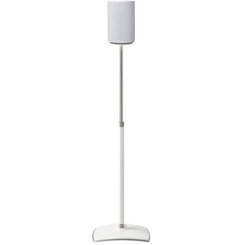SANUS Height-Adjustable Floor Stand for Sonos Era 100 Speaker (White, Single)