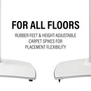 SANUS Height-Adjustable Floor Stand for Sonos Era 100 Speaker (White, Single)