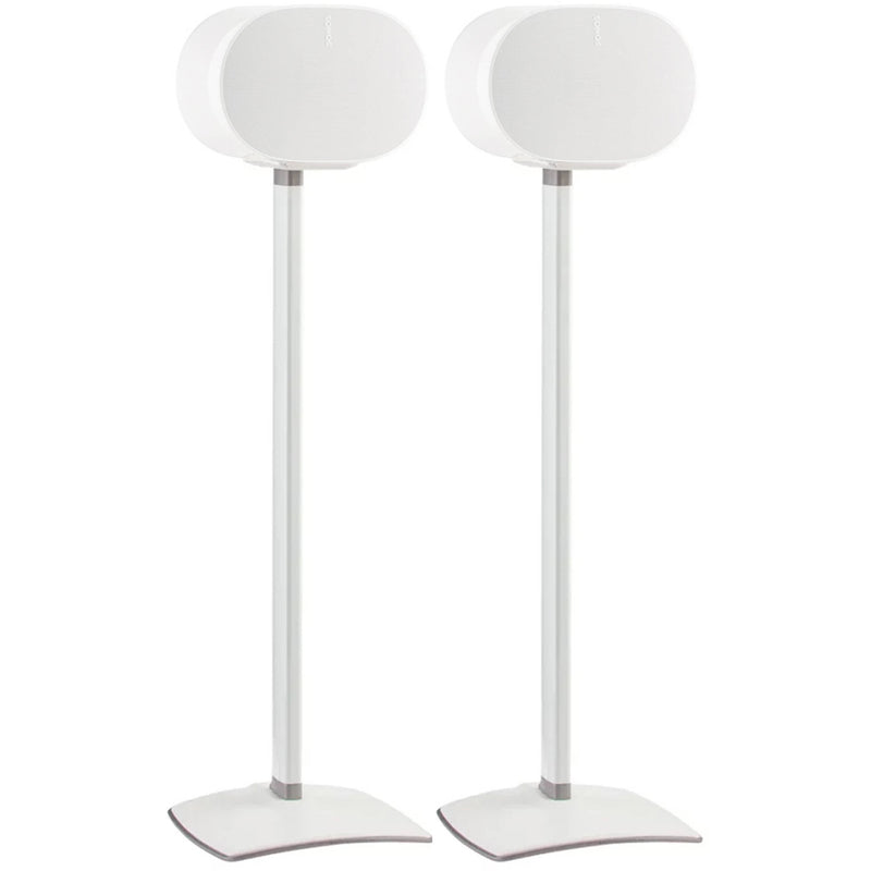 SANUS Fixed-Height Floor Stand for Sonos Era 300 Speakers (White, Pair)
