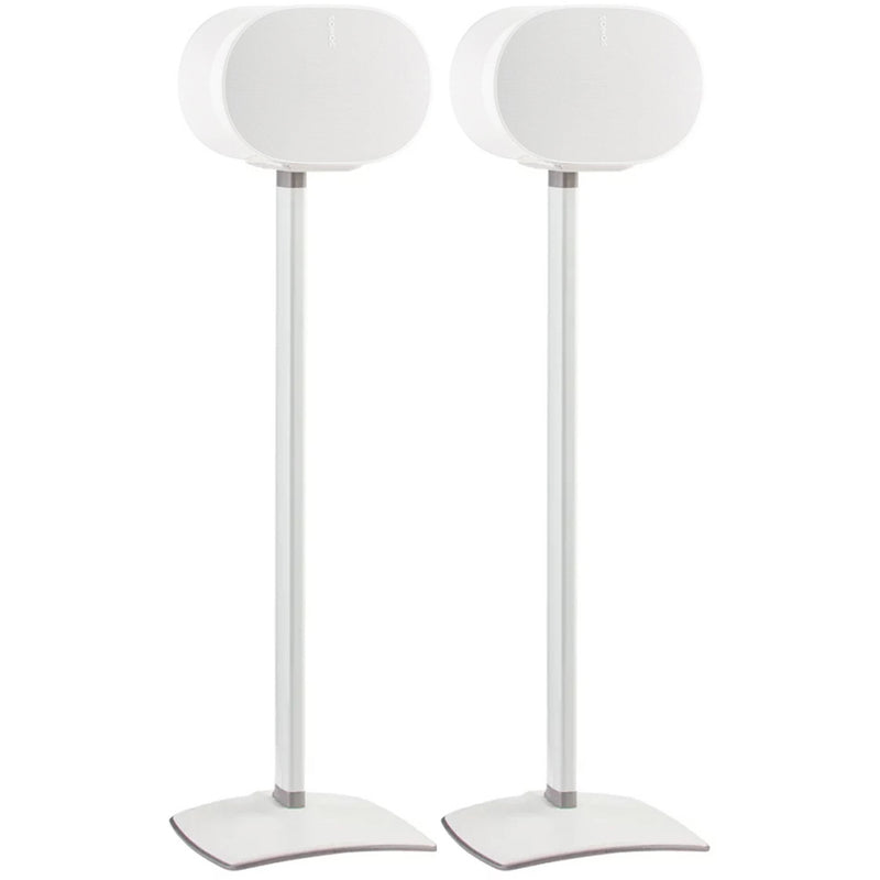 SANUS Fixed-Height Floor Stand for Sonos Era 300 Speakers (White, Pair)