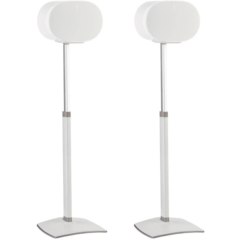 SANUS Height-Adjustable Floor Stand for Sonos Era 300 Speakers (White, Pair)