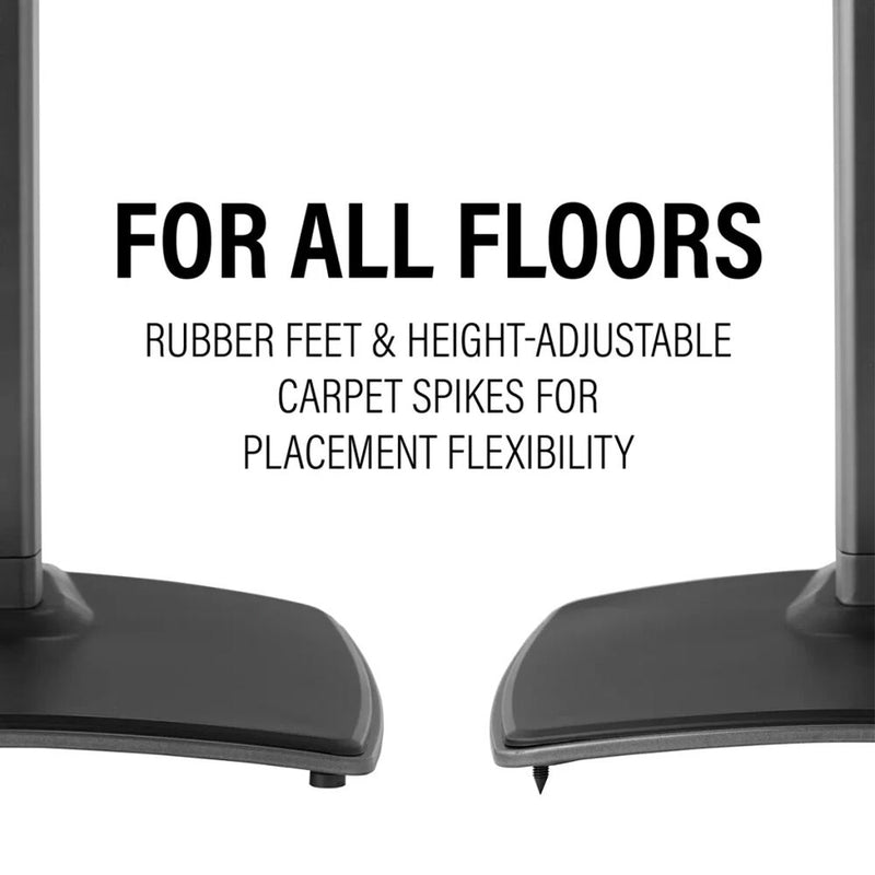 SANUS Height-Adjustable Floor Stand for Sonos Era 300 Speakers (Black, Pair)