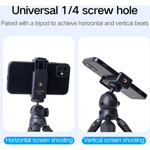 CimaPro CP-11 Smartphone Tripod Mount with Cold Shoe