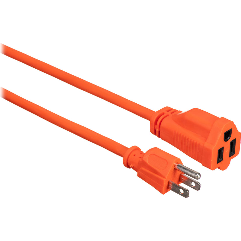 Watson AC Power Extension Cord (16 AWG, Orange, 100')