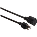 Watson AC Power Extension Cord (16 AWG, Black, 1.5', 5-Pack)