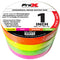 ProX Multicolor Fluorescent Commercial-Grade Gaffer Tape (1" x 60 yd, Neon Orange, Pink, Yellow, Green)