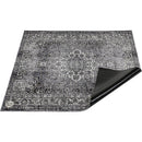 Drum N Base Vintage Persian-Style Stage Rug (6 x 5.2', Gray)