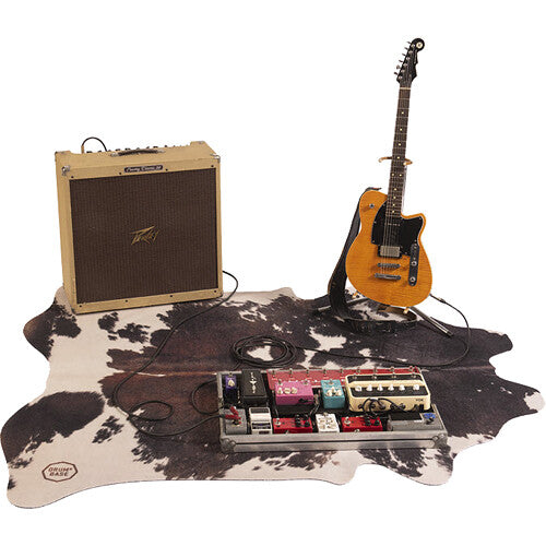 Drum N Base Vegan Clara Stage Rug (6 x 5.25', Black and White)