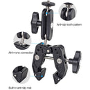 DigitalFoto Solution Limited Crab-Style Clamp with Dual Ball Head Mount