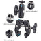 DigitalFoto Solution Limited Crab-Style Clamp with Dual Ball Head Mount
