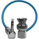 Kondor Blue BNC to 3.5mm Right-Angle Timecode Cable for Broadcast Cameras (10")