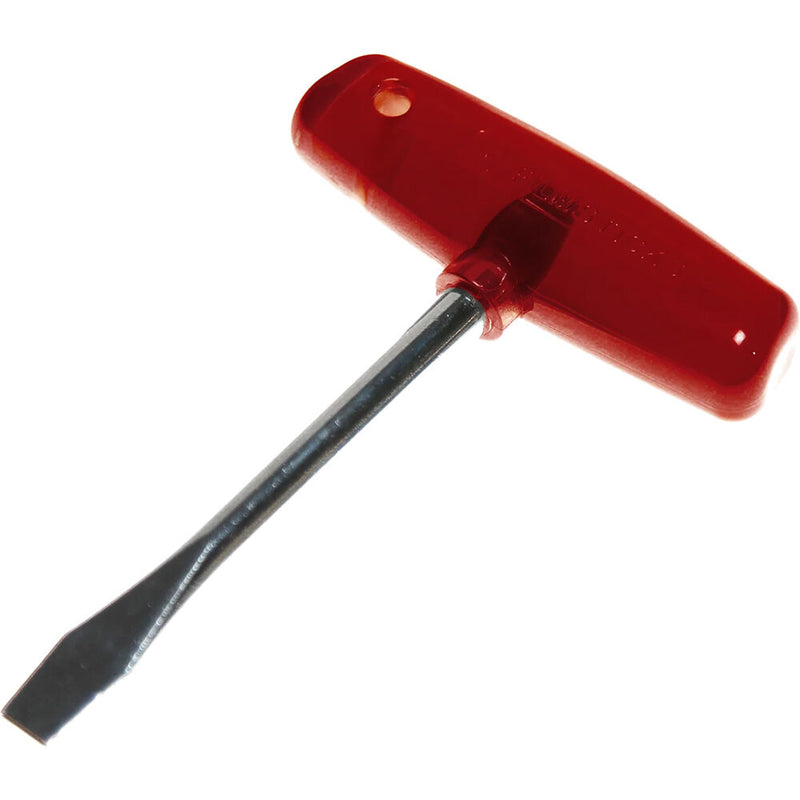 Filmsticks T-Handle Slotted Screwdriver (Red, Extended Shaft)