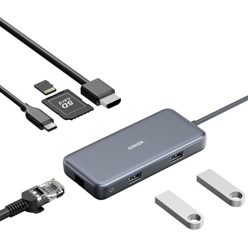 ANKER PowerExpand+ 7-Port USB 3.0 Multi-Adapter Hub with Charging and Ethernet