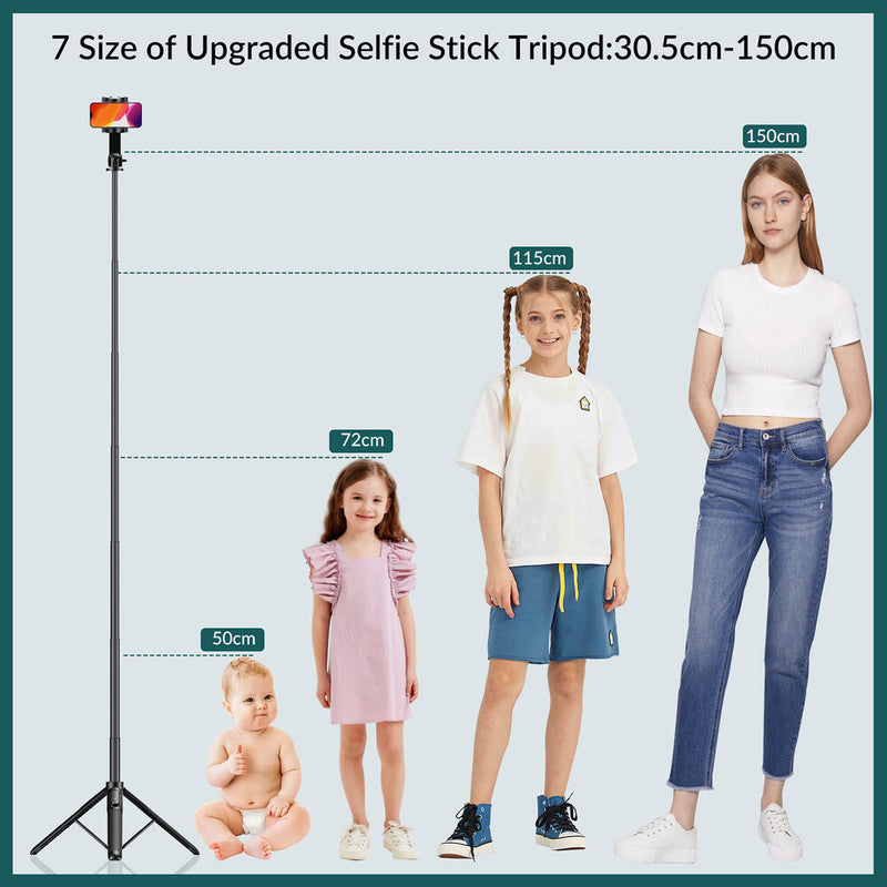 Apexel APL-D10 Multifunctional Selfie Stick (5')