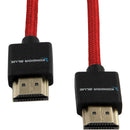 Kondor Blue Braided High-Speed HDMI Cable (Red, 16")