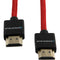 Kondor Blue Braided High-Speed HDMI Cable (Red, 16")