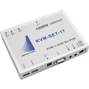 Apantac 4K/UHD HDMI KVM Transmitter and Receiver Set with USB 2.0 and PoE Support
