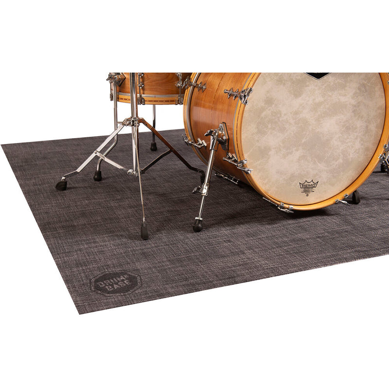 Drum N Base Vintage Persian-Style Stage Rug (6 x 5.2', Black)