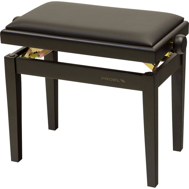 Dexibell Proel Height-Adjustable Wooden Bench for Pianos & Organs (Matte Black)