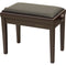 Dexibell Height Adjustable Wooden Bench (Rosewood Matte, Black Velvet Seat)