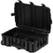 Seahorse 1233 Waterproof Protective Crate with Metal Keyed Locks (Black, Empty Interior)