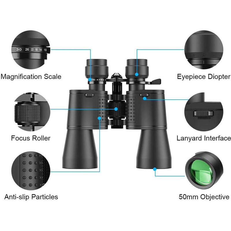 Apexel 10-30x50 Zoom Binoculars
