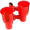 RoboCup Clamp-On Dual-Cup & Drink Holder (Red)